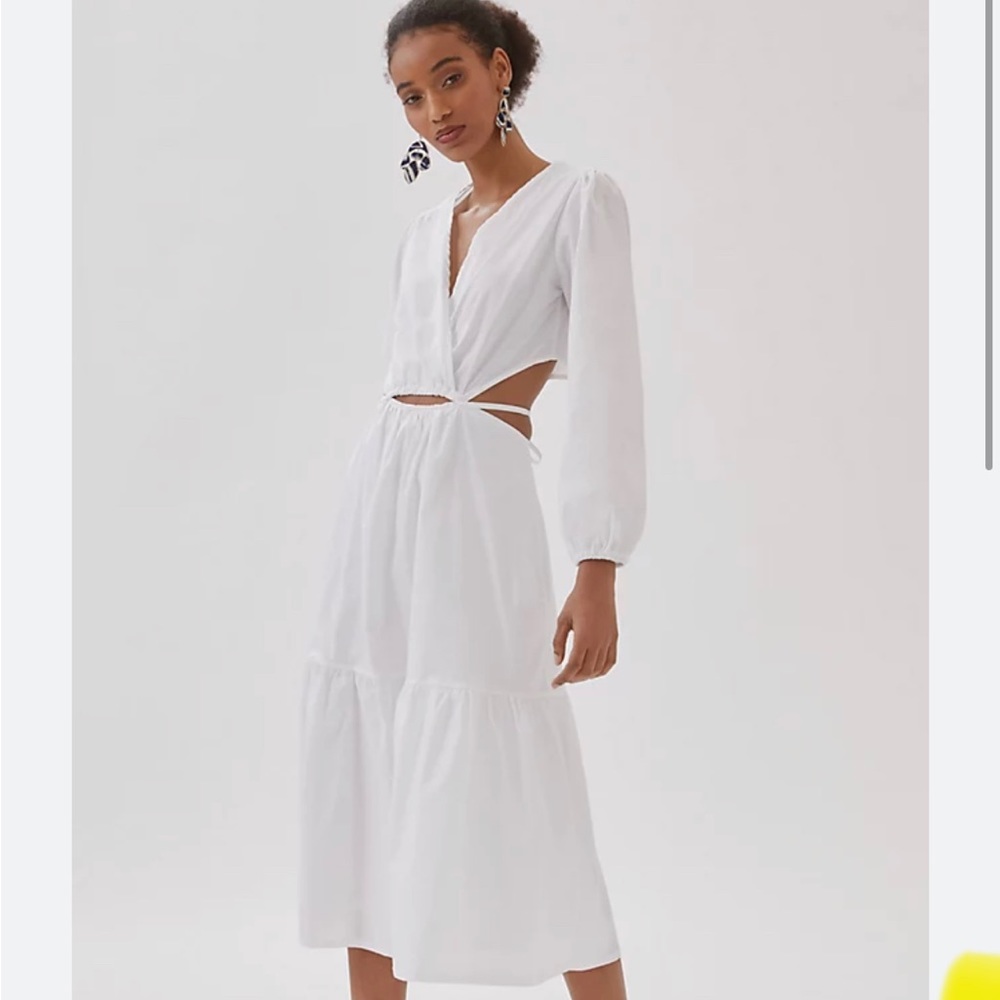 Anthropologie MIDI Cutout Dress S